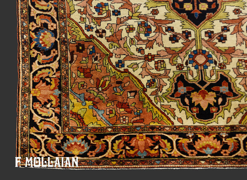 Antique Persian Classic Mishan Medallion Rug n °:97371977